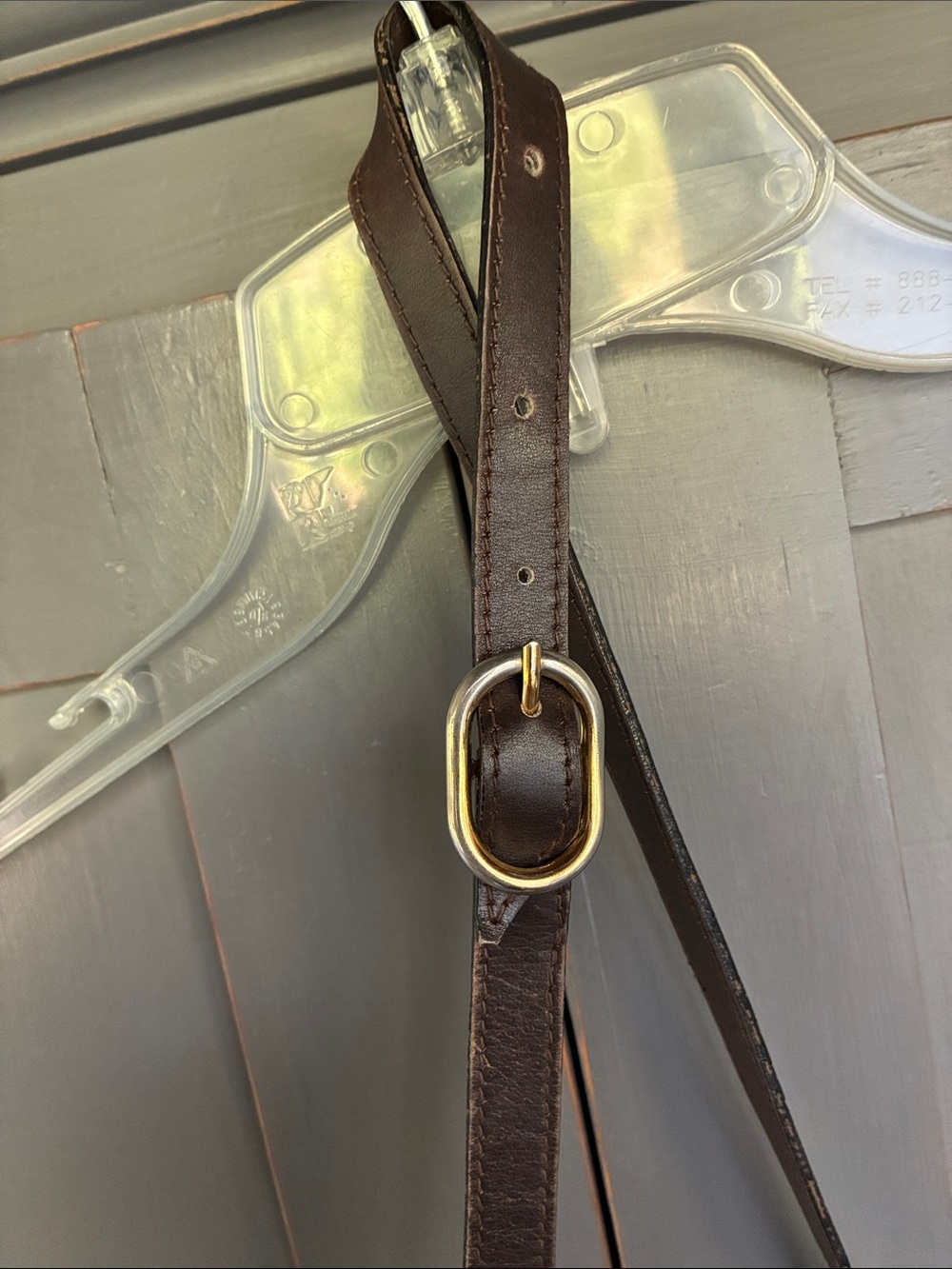 Gucci Brown Suede Messenger Bag with Green-Red Web Stripe - Picture 4 of 7